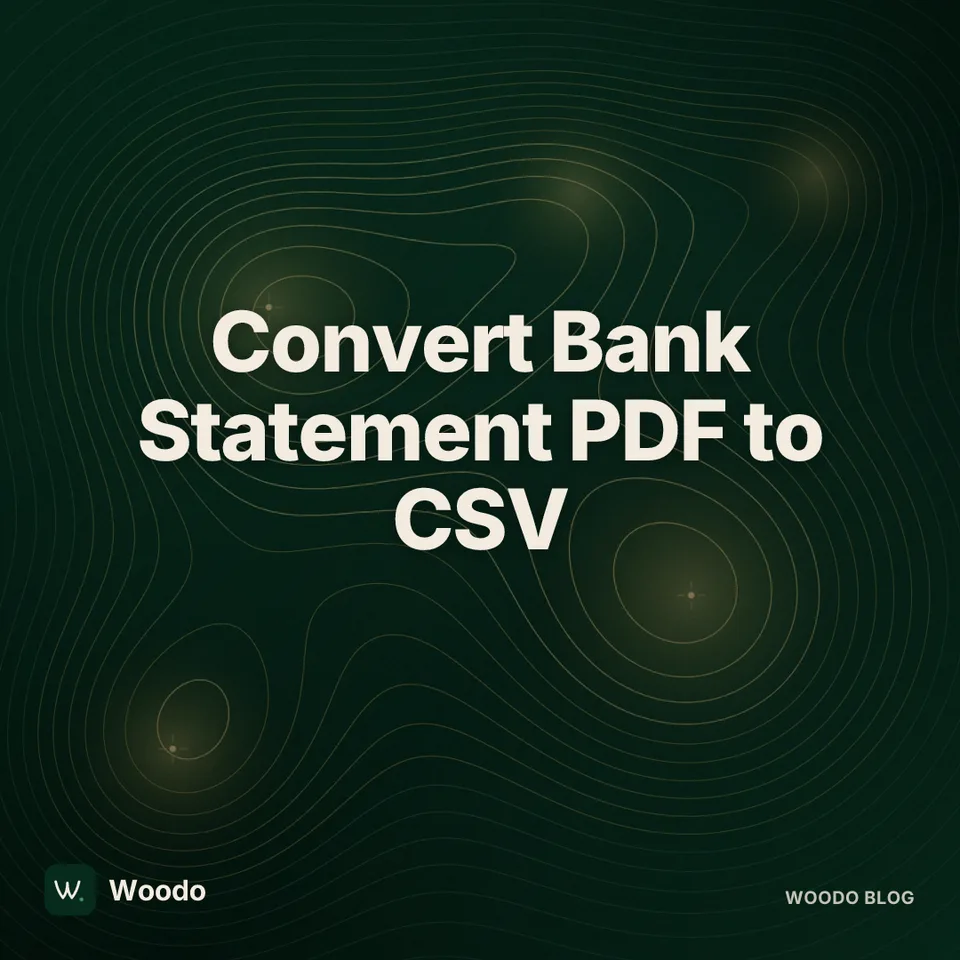 Convert Bank Statement PDF to CSV for Family Budgeting
